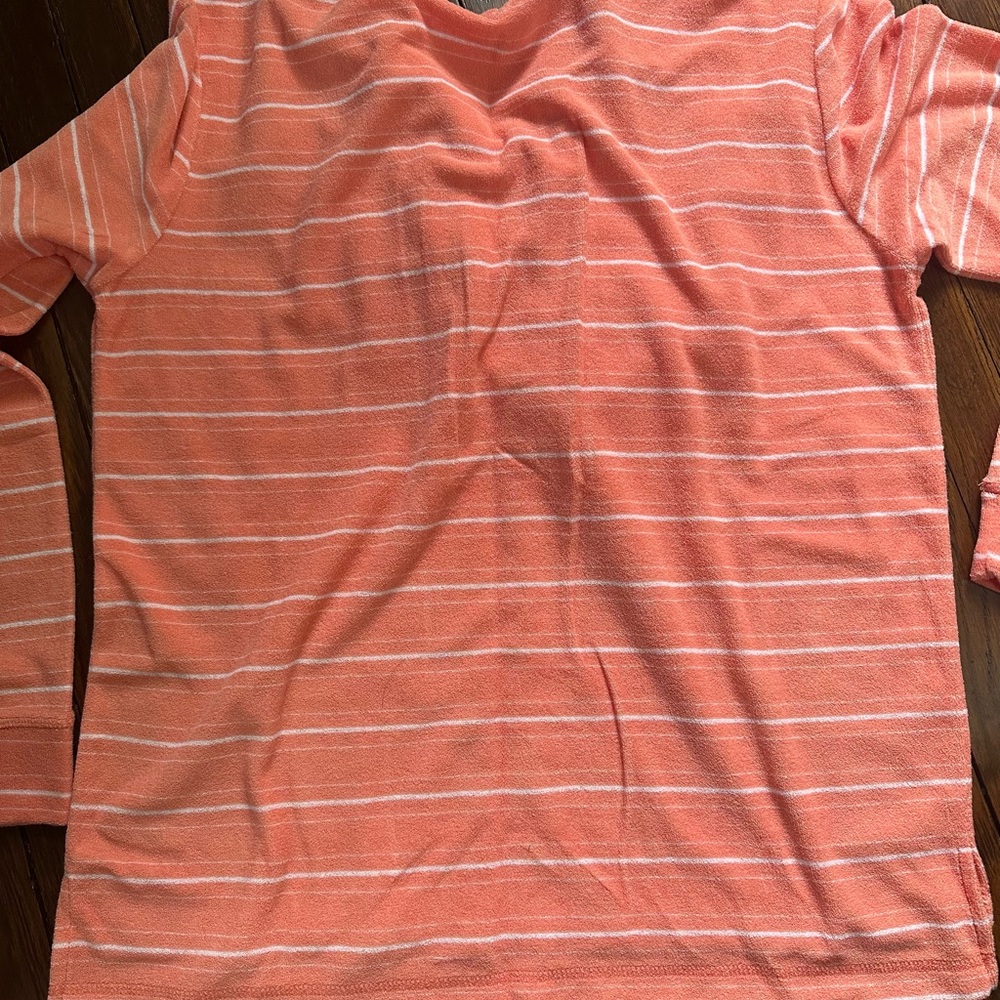 Women’s Striped Hoodie - Orange by the Black Dog - Picture 4 of 4
